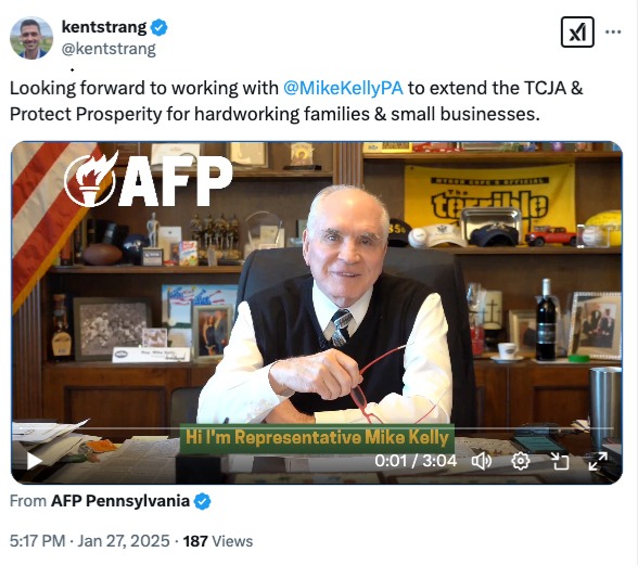 X Post from Kent Strang